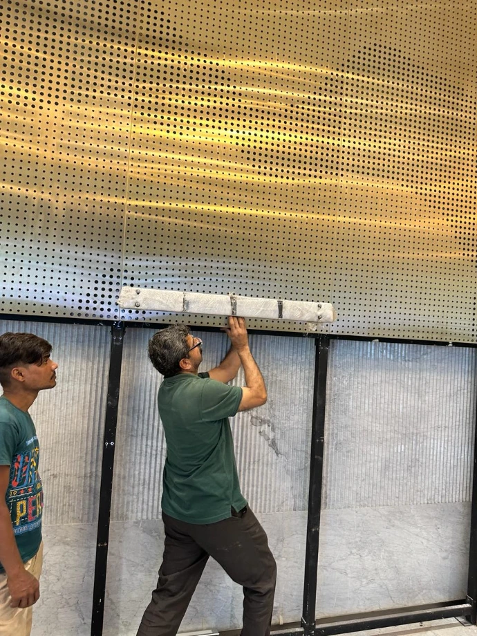 Assembly of the work